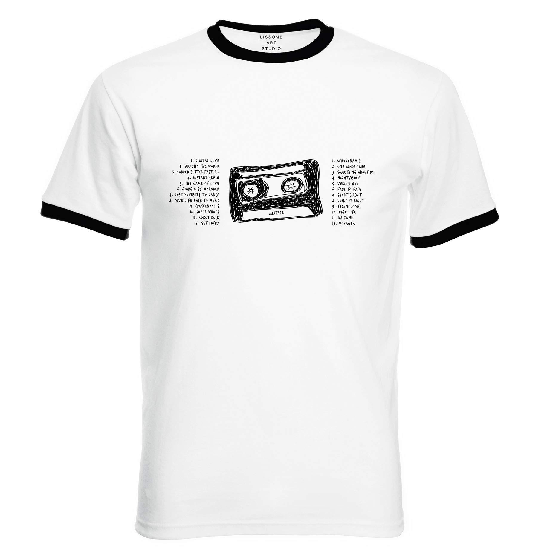 Mixtape T-Shirt of Their 24 Greatest Hits: One More Time, Around The World