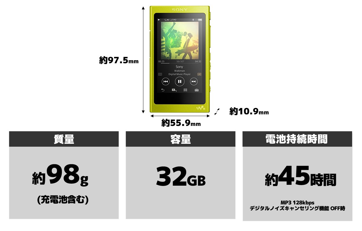 Amazon.co.jp: ソニー ウォークマン Aシリーズ 32GB NW-A36HN  