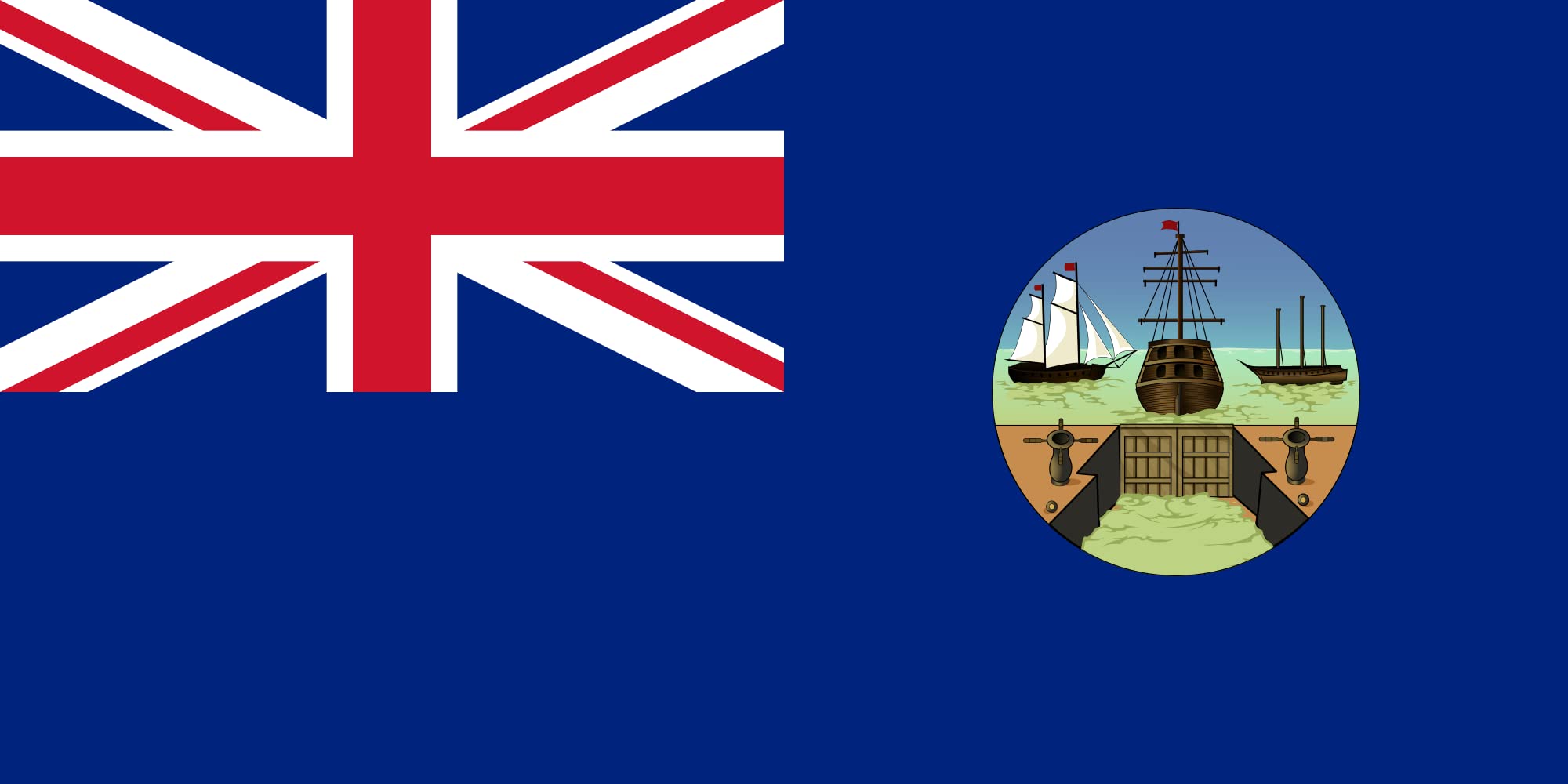 Drapeau Bermuda 1875-1910 pavillon historique colonial britannique grand format