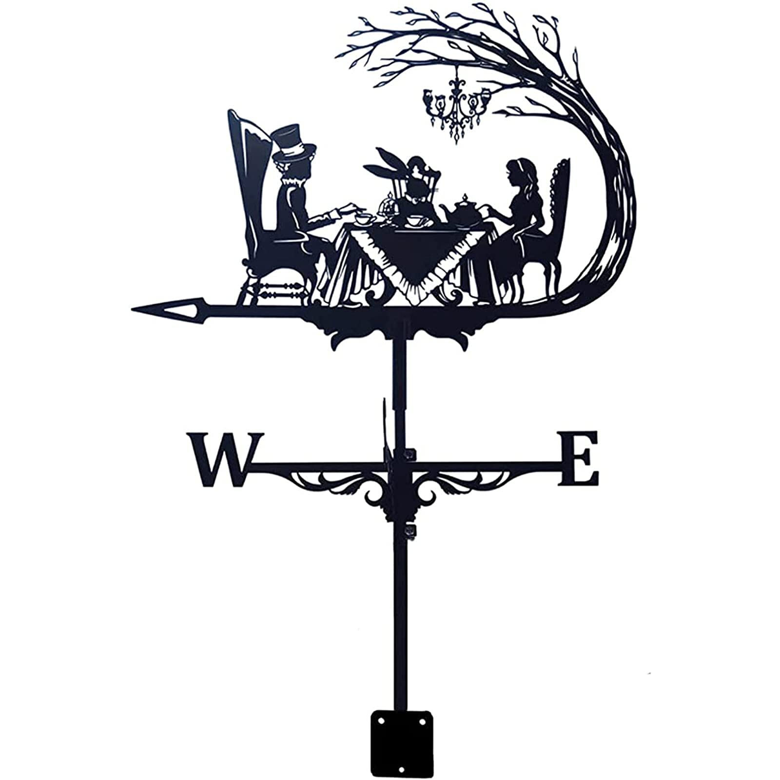 TAXXII Weather Vane Weathervane Vintage Style Stainless Practical vane Wind Direction Indicator for Outdoor Garden Roof Paddock Decoration garden courtyard weather