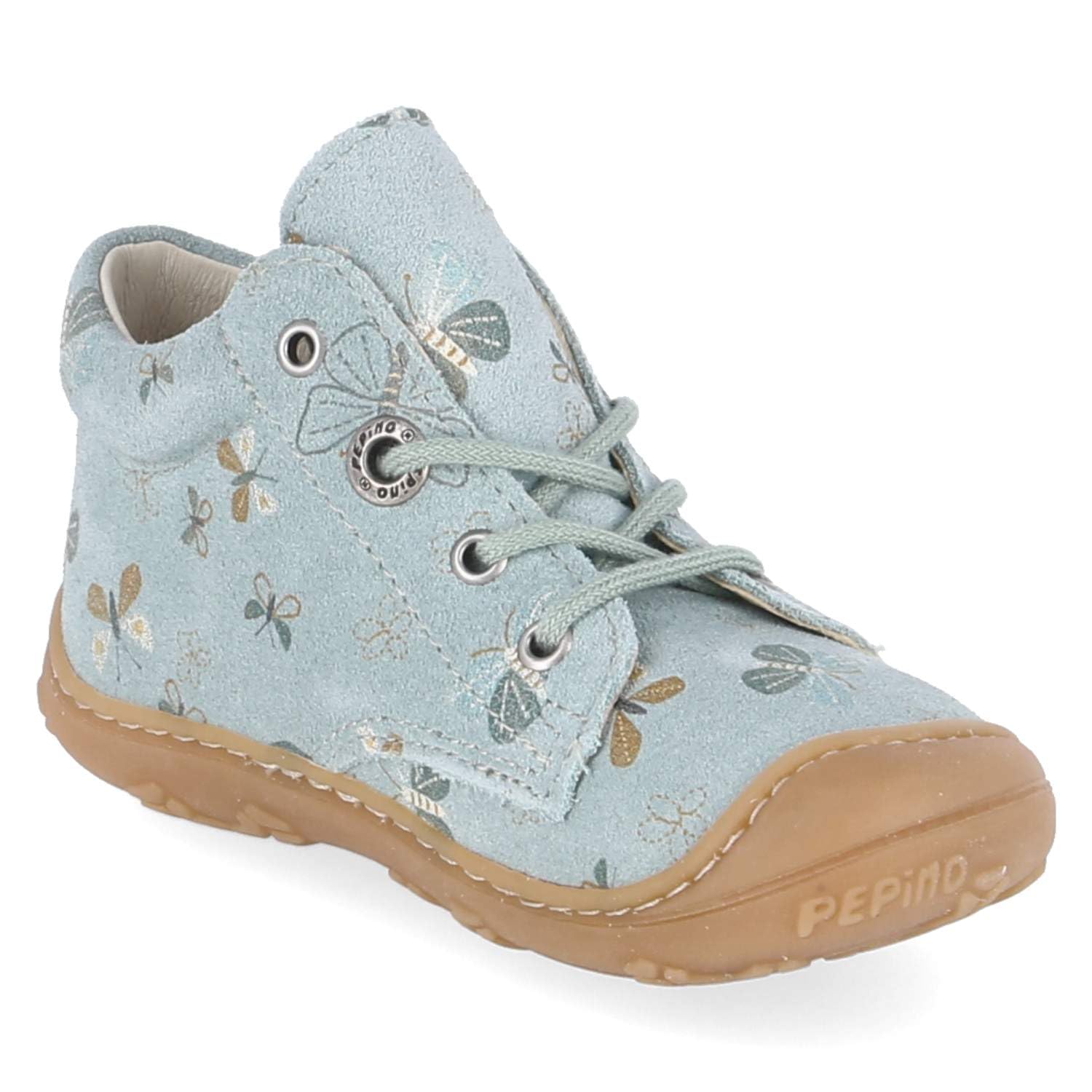 PEPINO 50 1200502/111 Unisex buty do nauki chodzenia, skóra zamszowa w kolorze białym - rozm. 20, Niebieski kombi., 20 EU