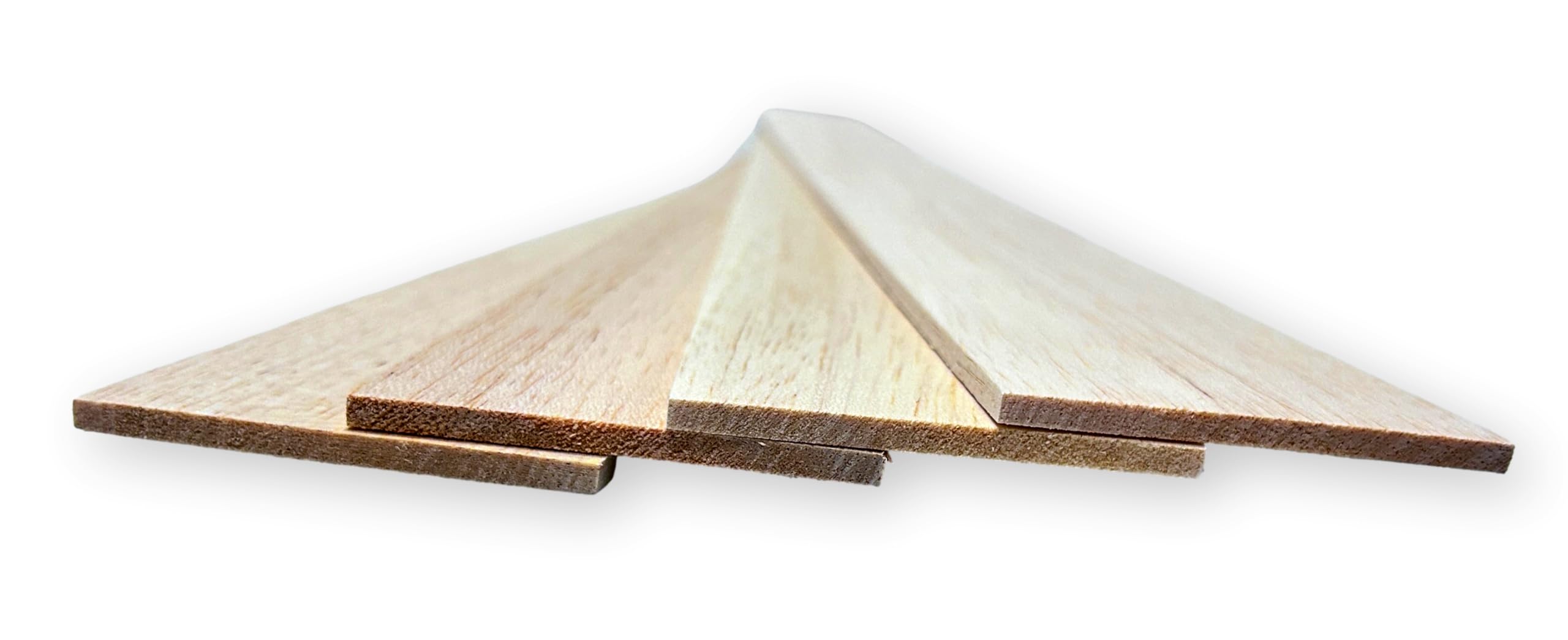 Proartek Drafting PK00042 Modelo BWH005X010 - Paquete de 10 hojas de madera de balsa, 36 x 3/16 x 3 pulgadas; hechas de balsa de grado modelo de color claro; ideal para manualidades y aplicaciones