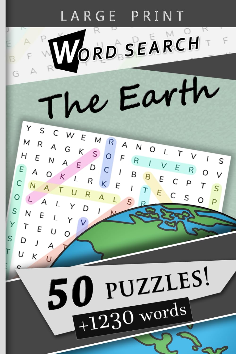 Large Print Word Search Puzzles : Nature & Earth Themes
