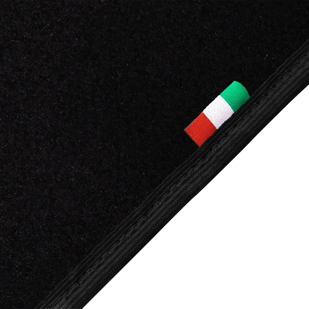 UNION Tappetini su misura realizzati per SUZUKI SAMURAI PASSO LUNGO in moquette di qualita Nero (SZ17F)
