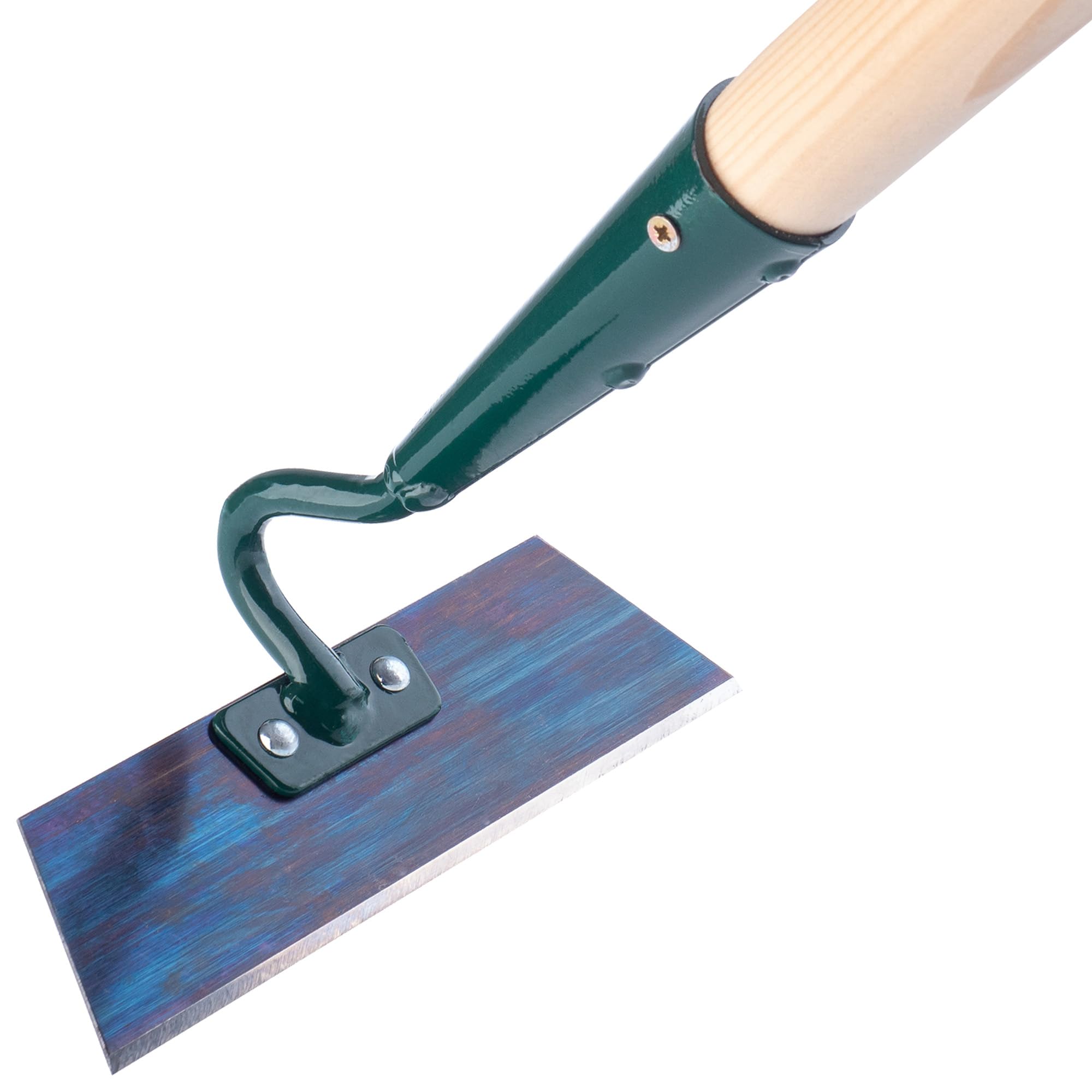 KADAX Hacke, Gartenhacke zum lockern, lüften und jäten des Bodens, für Garten, Blatt aus Metall, Gartenzubehör, Unkrauthacke zum entfernen von Unkraut, Grubber (Arbeitsbreite: 16 cm, mit Holzstiel)