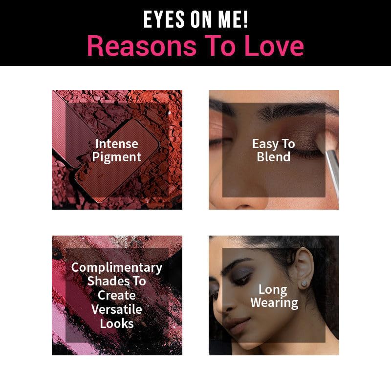 Image of Nykaa Eyes On Me! 10-in-1 Eyeshadow Palette - Beachside Peach