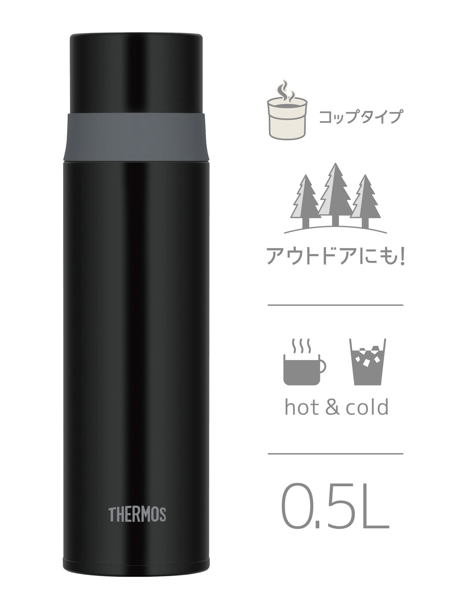 サーモス 水筒 コップタイプ 500ml FFM-502 STBサムネイル4