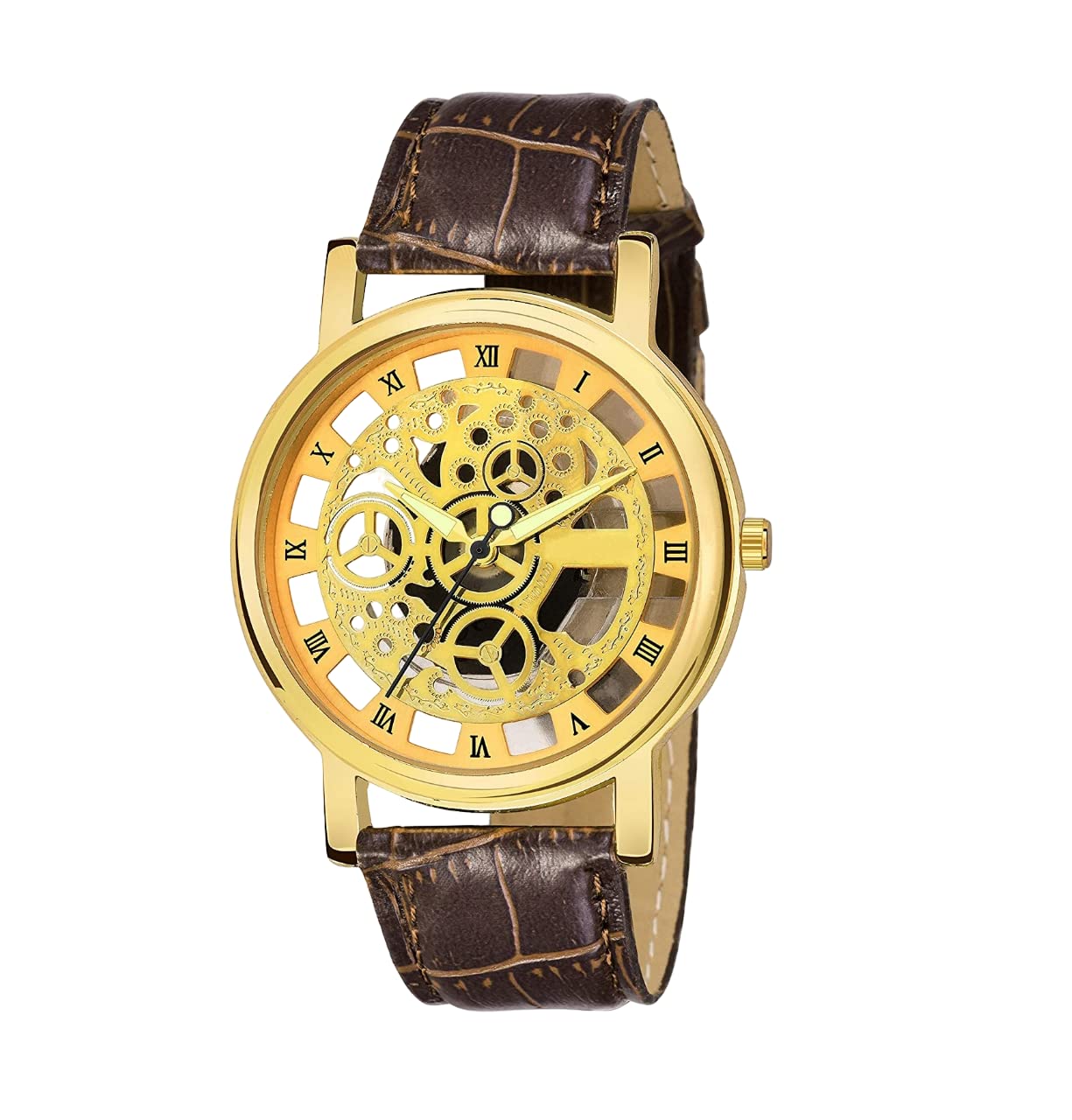 Watchstar | Staylist & Fancy Watch Case Material Metal Analogue Gold Dial Mens Wrist Watch (LS-1014) (Pack of 1) (B0BWN5FGX2) Amazon Price History, Amazon Price Tracker
