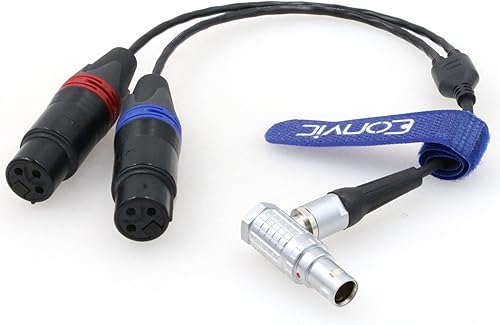 Miniatura 6 de Eonvic Cable de salida de entrada de audio de 10 pines a 2x3 pines XLR Atomos Breakout para grabador de monitor Shogun