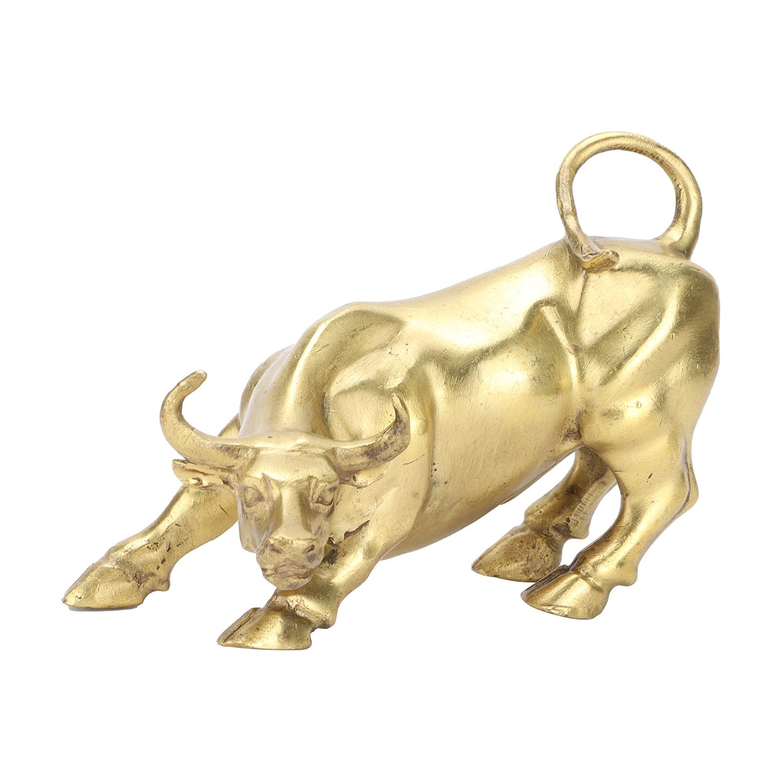 Hztyyier Figura de de latón, Estatua de de Cobre de Wall Street de Feng Shui, decoración de Escritorio, decoración de Escritorio para Oficina, Dormitorio, estantería, Tienda