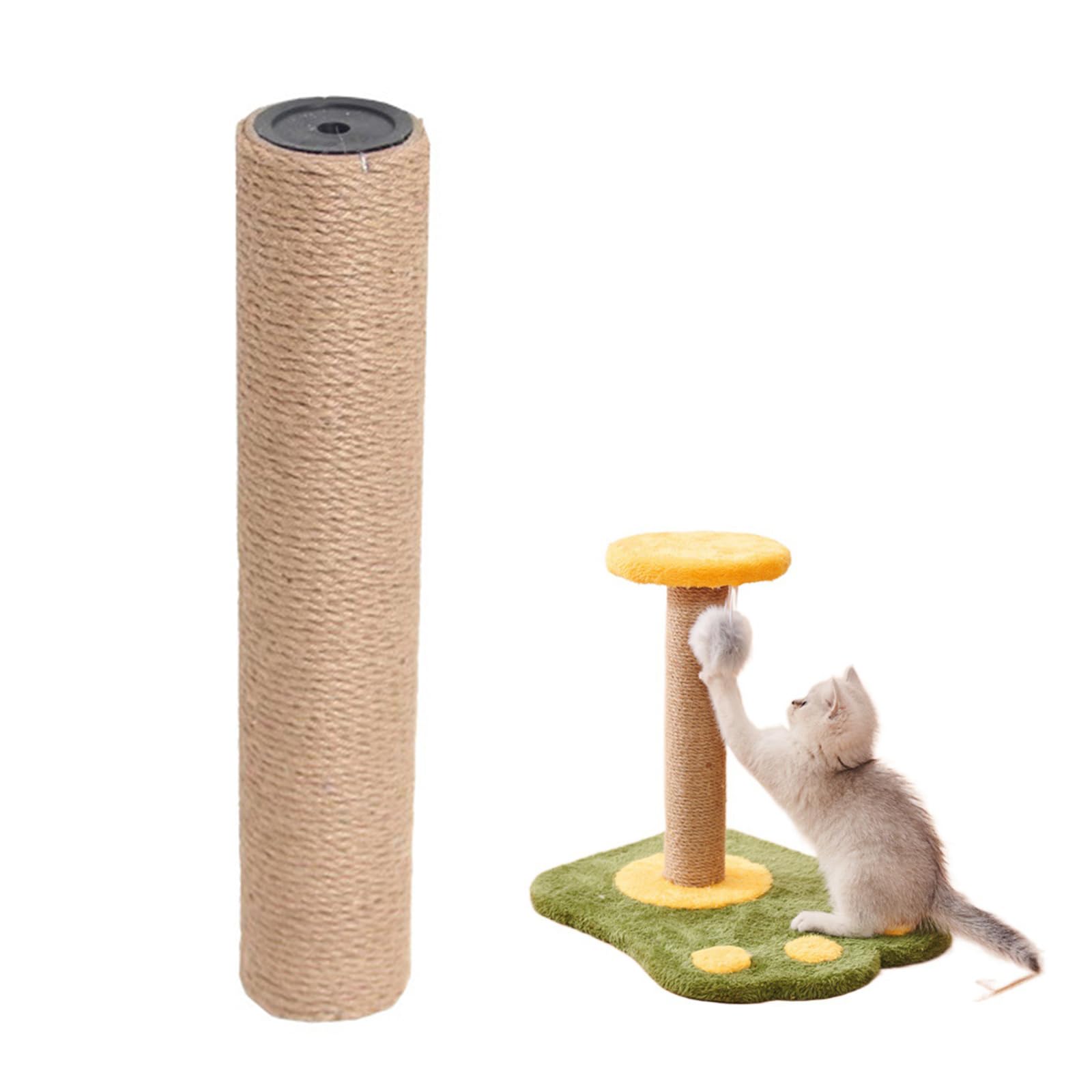 Ricambi Per Tiragraffi Gatti Powerking Tiragraffi Di Ricambio In Sisal Naturale, 4 Pezzi M8 Ricambi Tiragraffi Per Albero Gatto