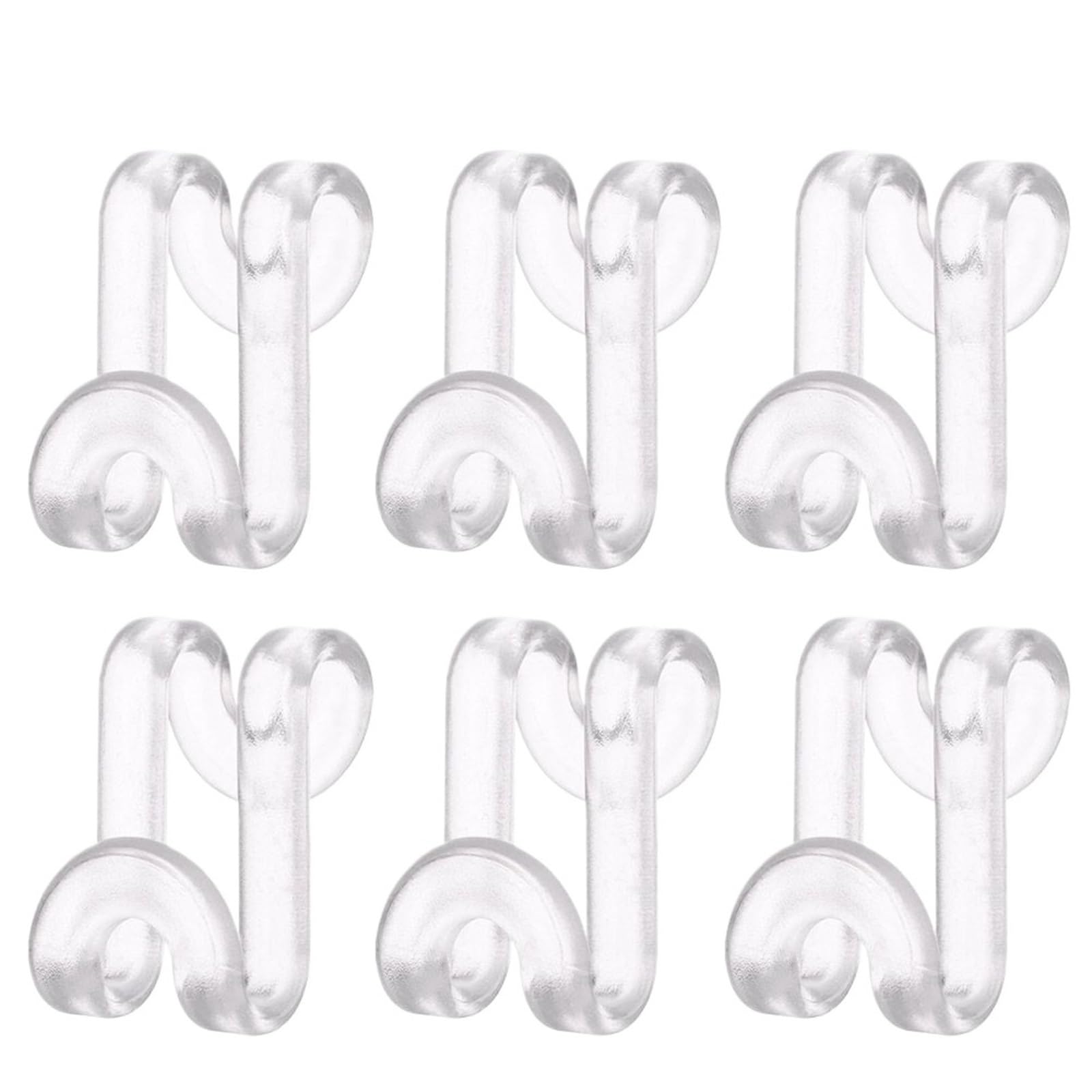 Clothes Hanger Connector Hooks 50Pcs Mini Clothes Hanger Connector Cascading Hook Wardrobe Closet Linking Hooks for Wardrobe Storage(Transparent)
