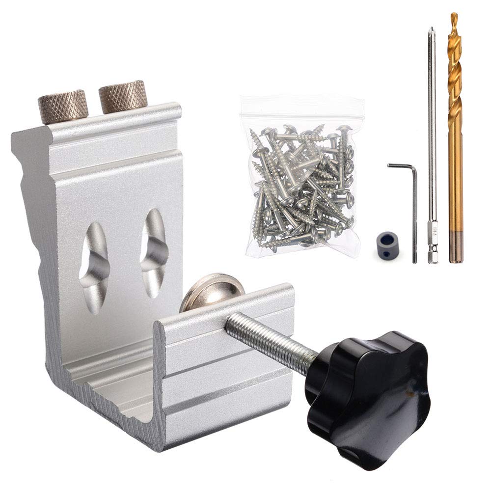 Kit de herramientas de carpintería para agujeros de bolsillo, herramientas de carpintería, herramienta de ángulo de articulación, localizador de carpintería, taladro de tornillo