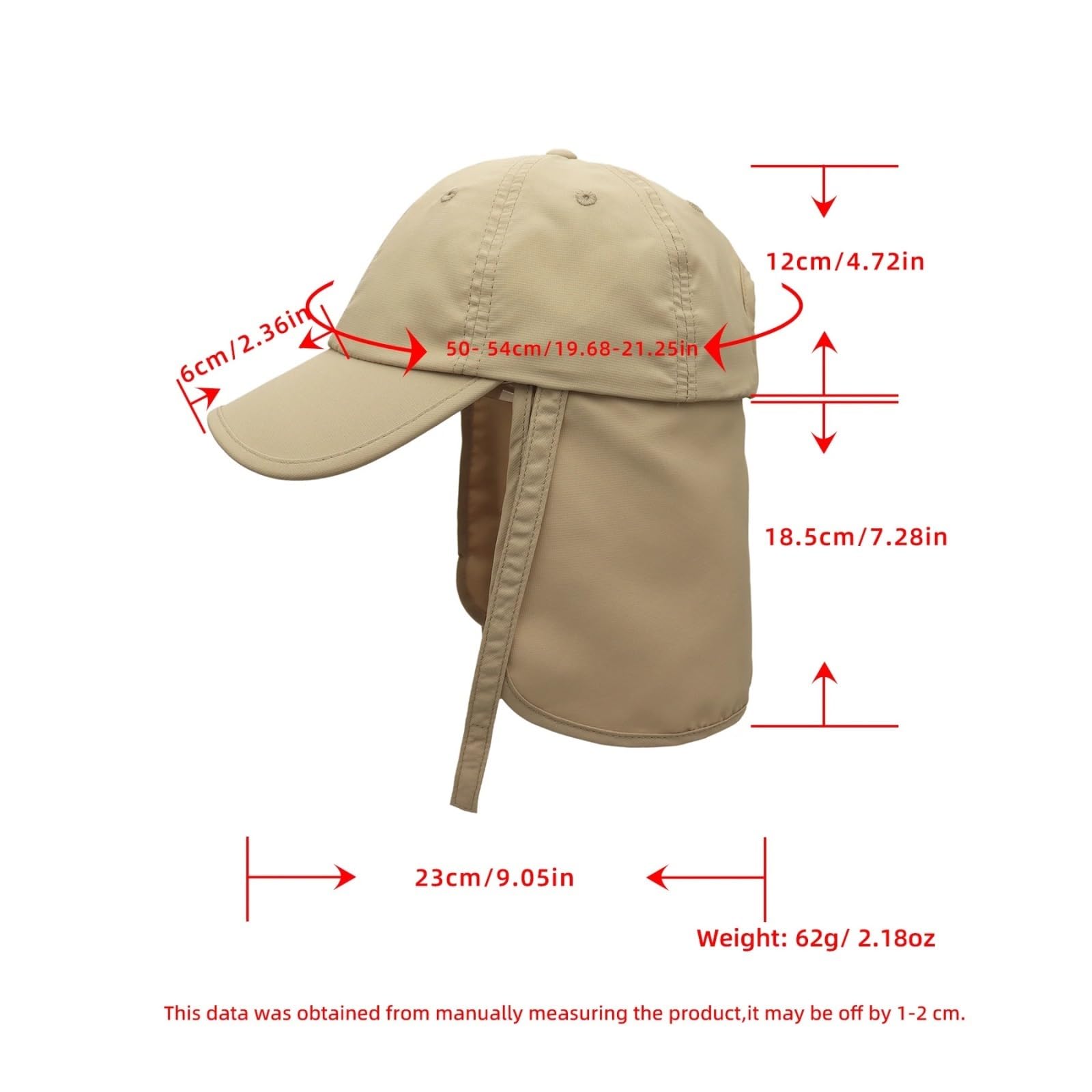 Niños Niñas Verano UPF 50+ Gorra De Protección Visera Ajustable Secado Rápido Sombrero Pesca Al Aire Libre con Solapa For El Cuello