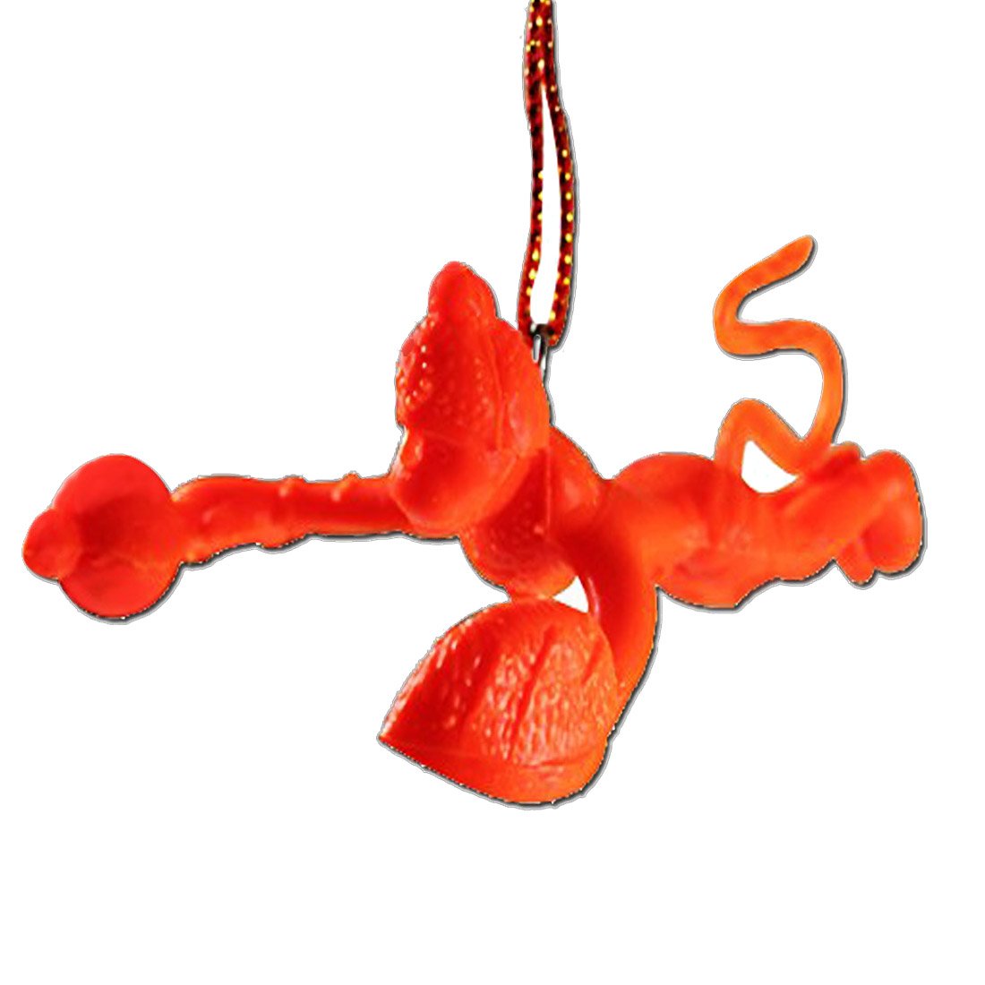 Divya MantraCar Decoration Rear View Mirror Hanging Accessories Orange Flying Hanuman