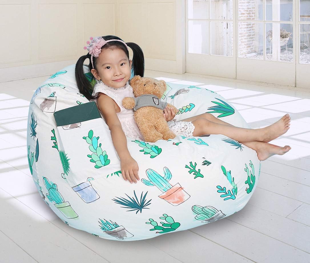 Stuffed Animal Storage Bean Bag Chair Cover130 x 120 cm Extra Large