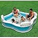 Produktbild INTEX Familien-Swimmcenter, 229 x 229 cm, Ablaßventil, 4 integrierte Sitzbänke // Familienpool Swimming Pool Planschbecken Schwimmbecken Schwimmbad
