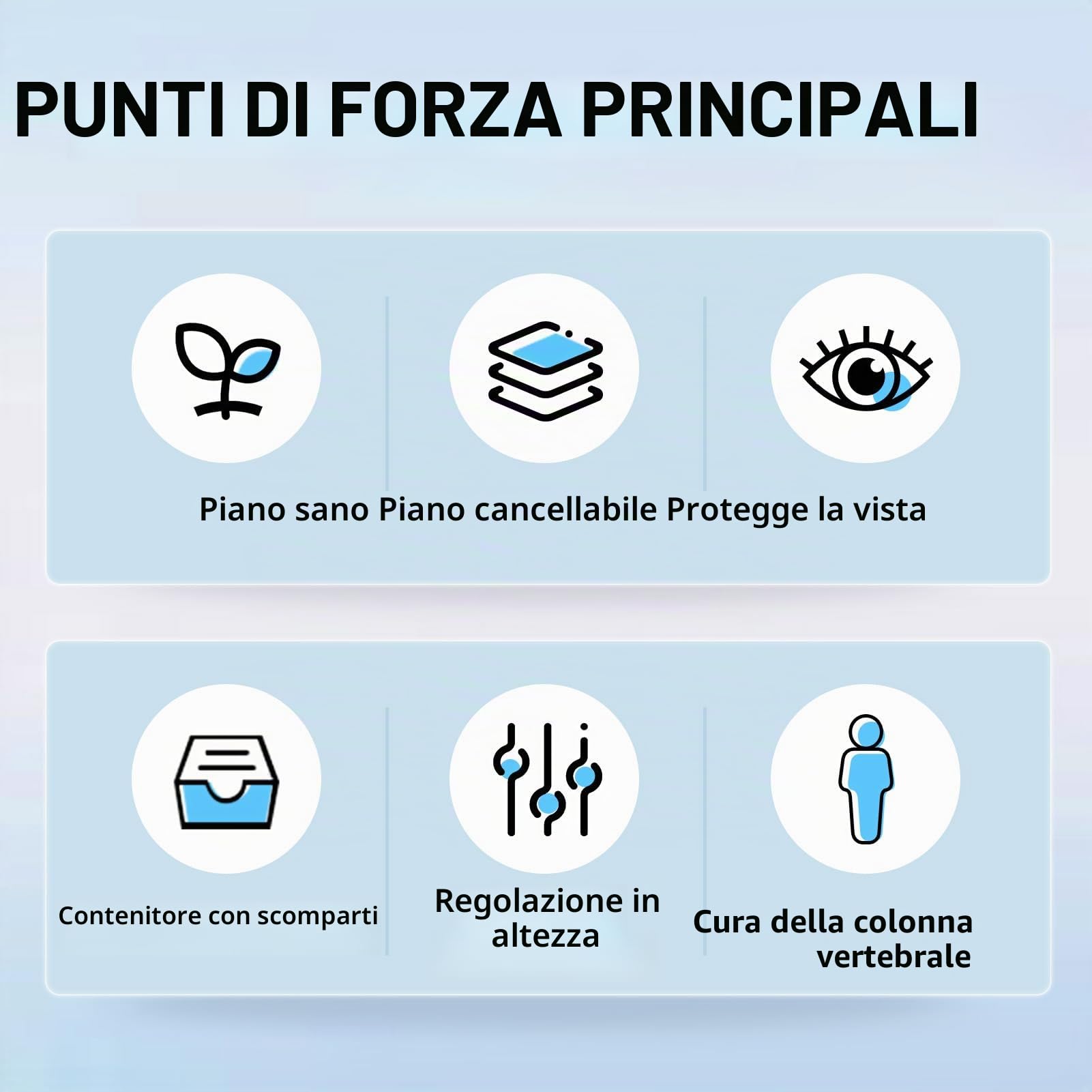 Set di scrivania e sedia regolabili per bambini, set con tavolo e sedia per bambini con divisori e cassetti, scrivania per casa e scuola con sedia ergonomica, scrivanie e sedie per bambini per