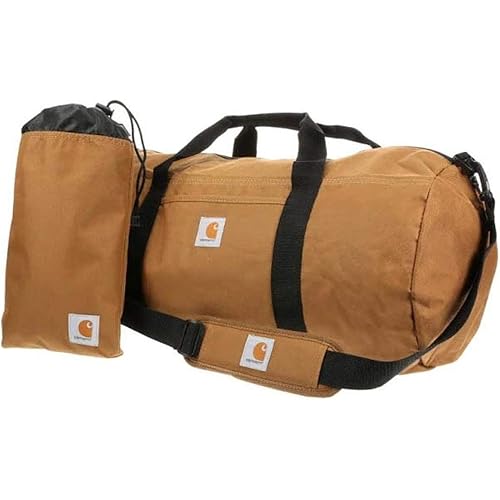 Carhartt Trade Series 2-in-1 Packable Duffel with Utility Pouch, Carhartt Brown, Medium (21.5-Inch)