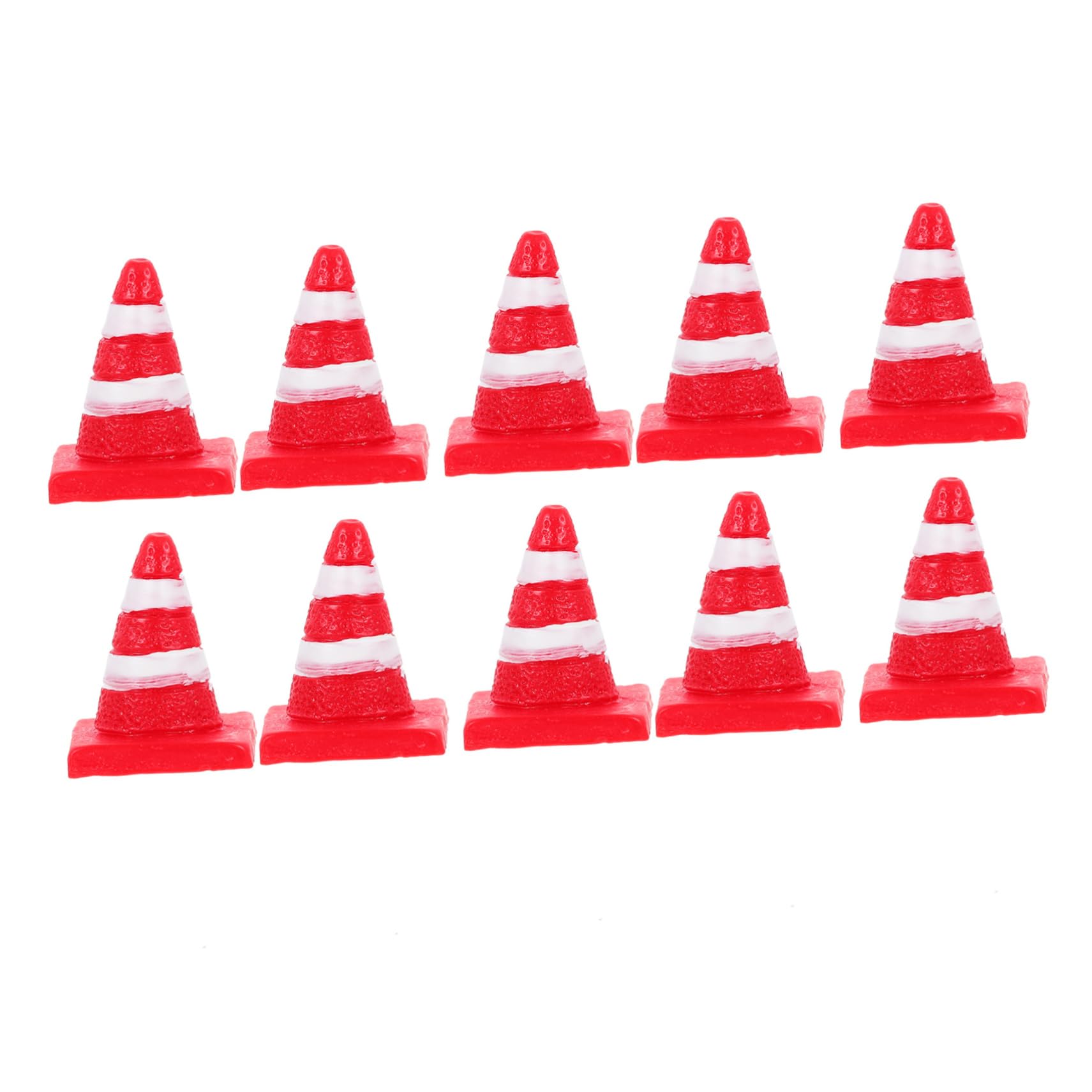 YARNOW Artistic Mini Road Cone Toys 10pcs Traffic Cone Sign for Boys and Girls Children Cognitive Toy