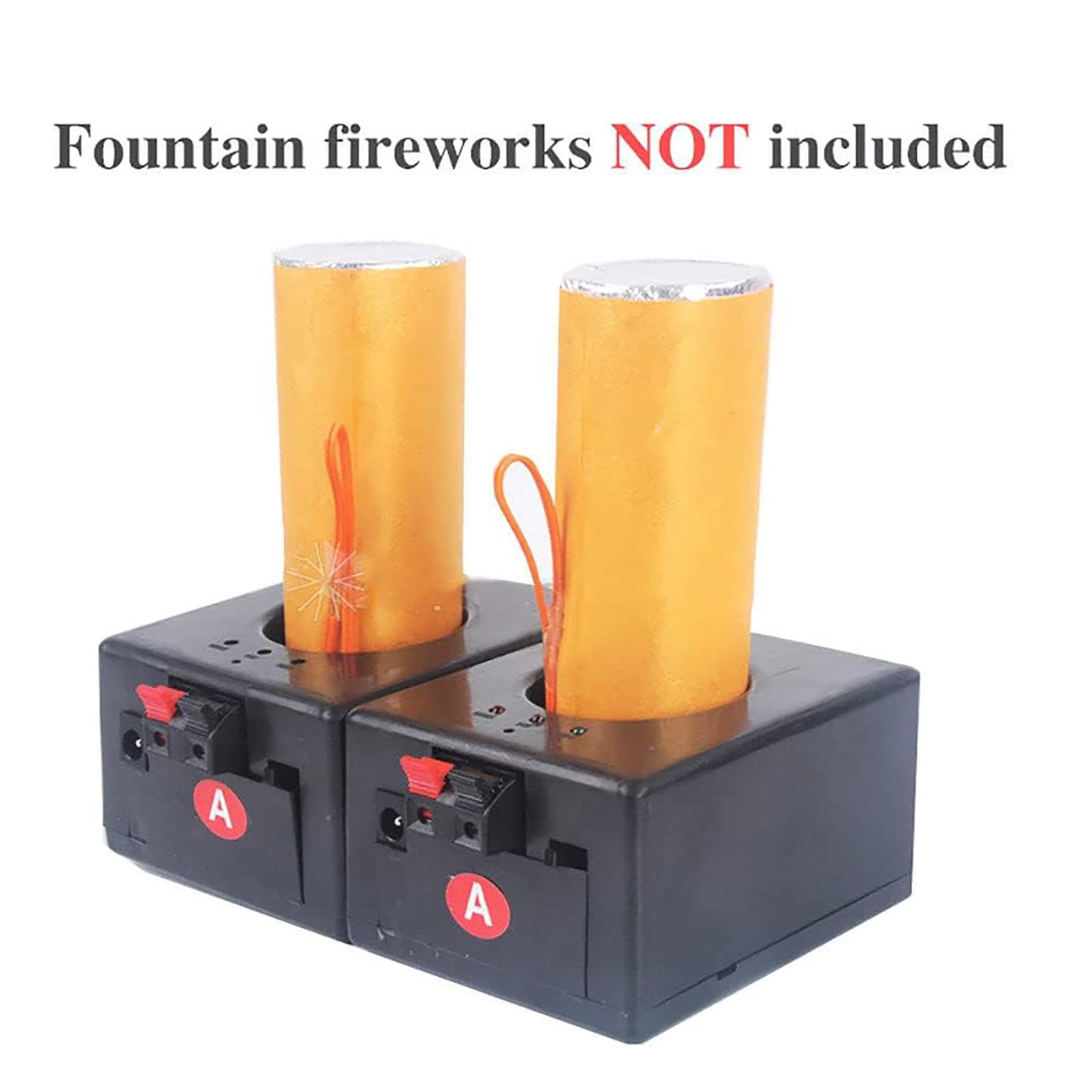 MáQuina De Fuegos Artificiales Fountain Cold, Base De 4/6/8/10/12 Piezas + 2 Controles Remotos InaláMbricos, para Bodas, Escenarios Y Conciertos,6PCS