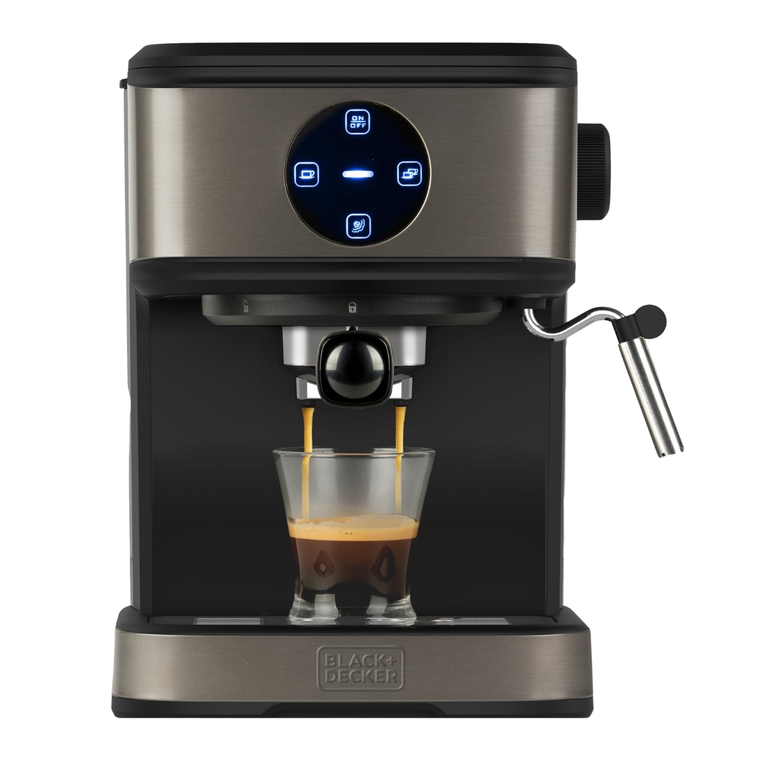 BLACK+DECKER BXCO850E, machine à café expresso, 20 bars, 2 tasses