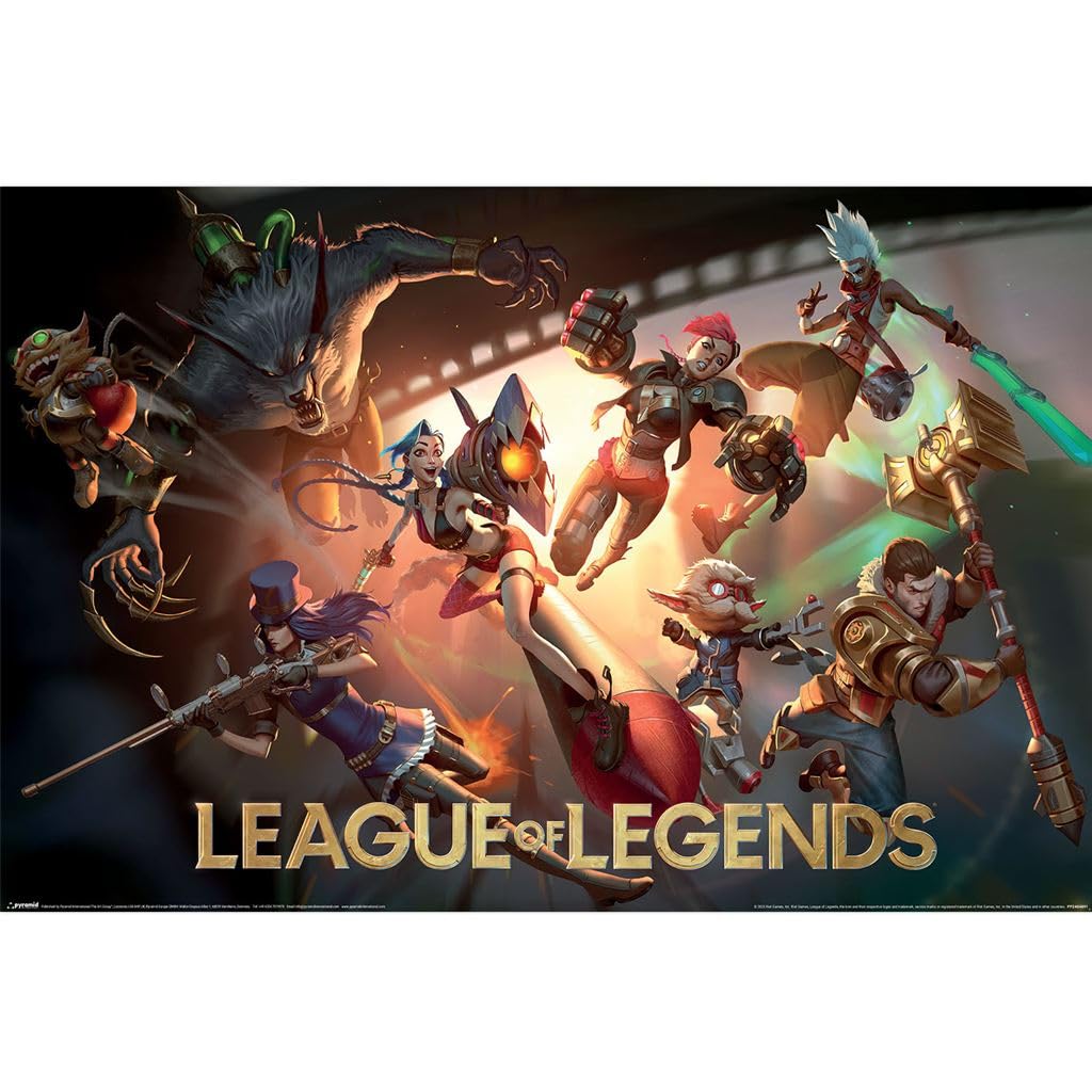 Pyramid International Official Maxi Poster – League Of Legends (Riot) | Decorative Wall Art | 61cm x 91.5cm Poster for Bedrooms, Dorms & Fans