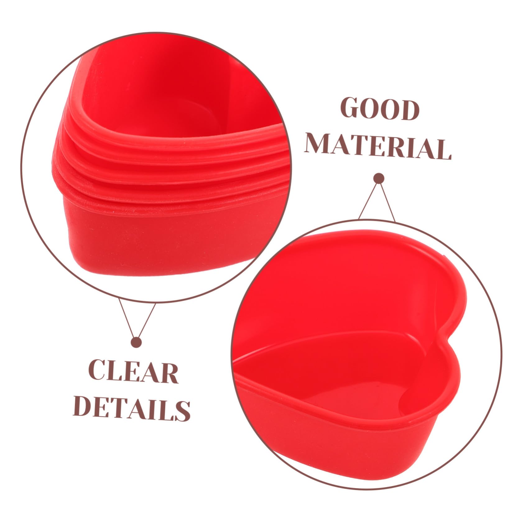Toyvian 50pezzi Stampo in Silicone Forma di Cuore Teglie Antiaderenti per Cioccolatini Caramelle e Budini per Feste e Occasioni Speciali