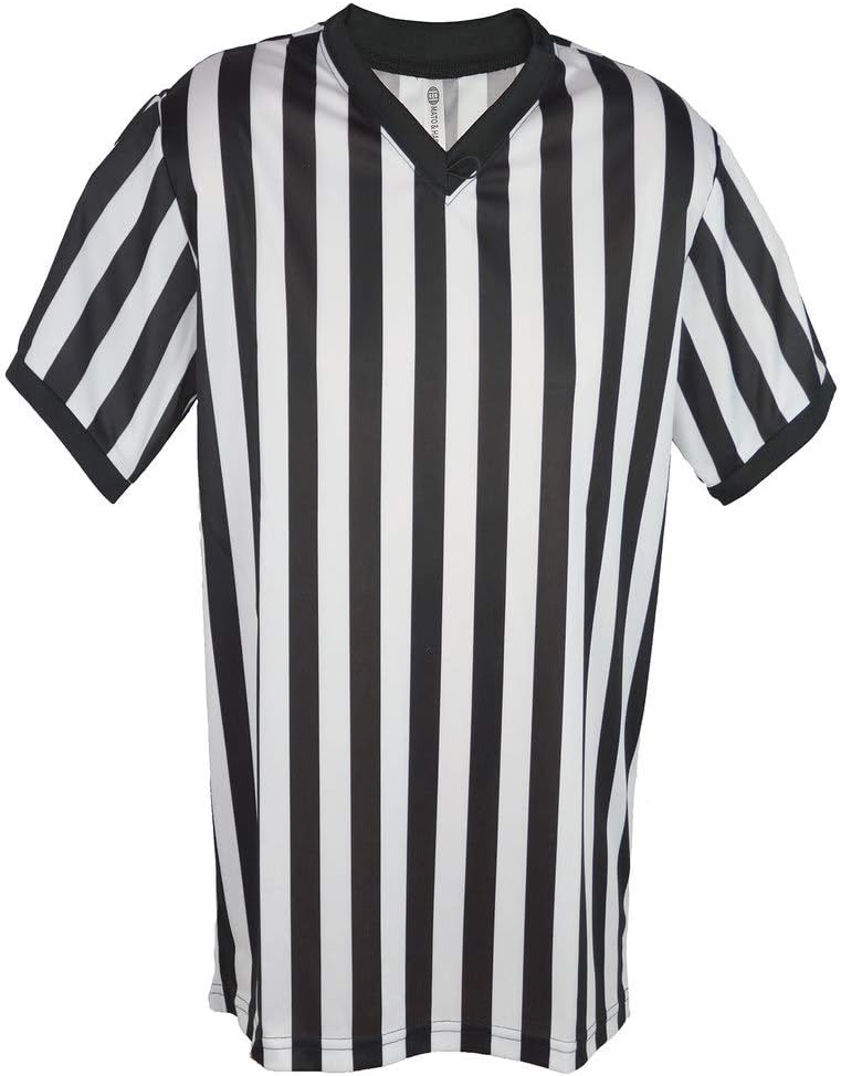 Mens Referee Shirts | V-Neck Style | Perfect Ref Shirt for Officials, Bars, More - Image 3