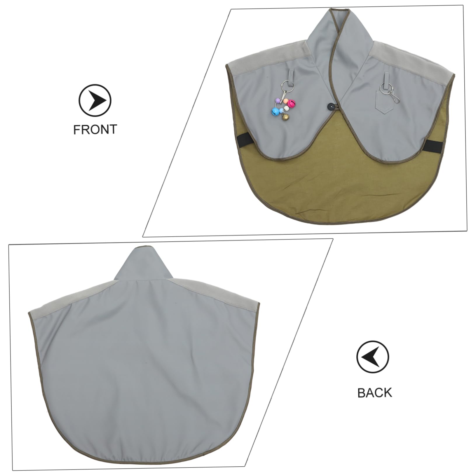 Protection Épaule pour L'entraînement des Oiseaux en Coton Lin Imperméable, Réutilisable et Facile à Mettre pour Perroquet