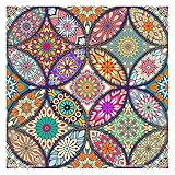 ARAZADR Counted Cross Stitch Kits Preprinted Mandala Embroidery Needlepoint Kits for Beginners Adults and Kids, 11CT 3 Strands DIY Cross-Stitch Kits for Home Decor, 11.81×11.81Inch(Datura Pattern)