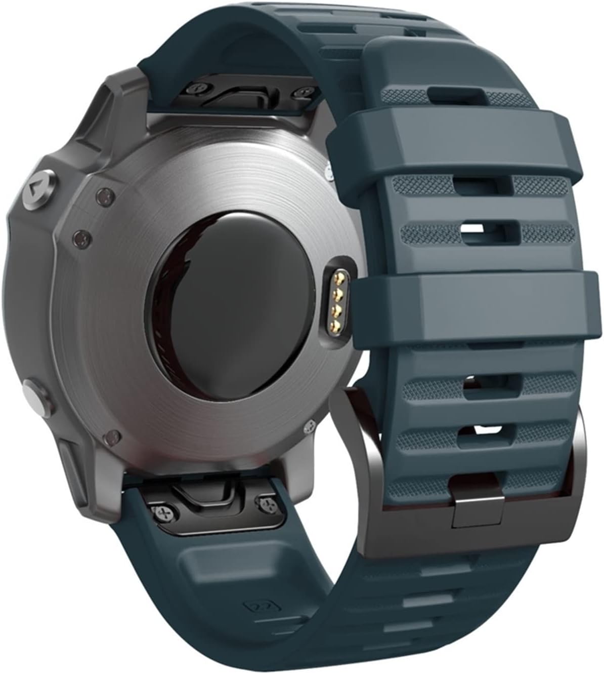 for Garmin Fenix 7 / 7X / 7s Quick Release Silicone Watch Band Wrist Strap Smart Watch Easyfit Band Strap (Color : Navy, Size : Fenxi 7)