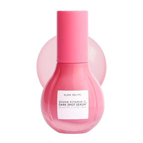 Glow Recipe Guava Vitamin C Serum for Sensitive Skin - Moisturizing, Brightening & Vegan Korean Skin Care Face Serum for Dark Spots, Even Tone & Redness - Tranexamic, Ferulic Acid & Vitamin E (30ml) - 1 Fl Oz (Pack of 1)