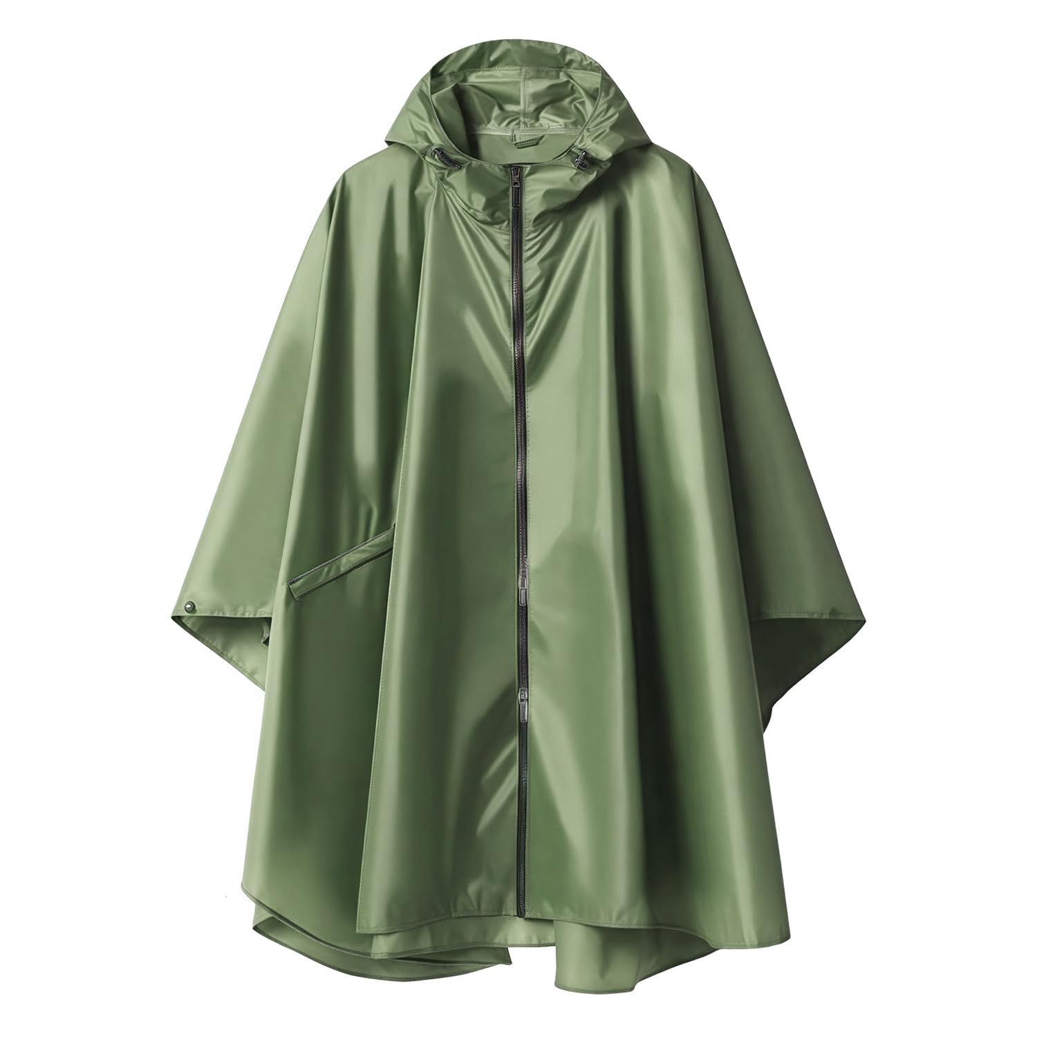 Regenponcho Wasserdicht Wandern Mit ReißVerschluss Leichter 3-In-1 Mehrzweck Regencape Mit Rucksack Atmungsaktiv Poncho Herren Damen Faltbare Regenmantel Hiking