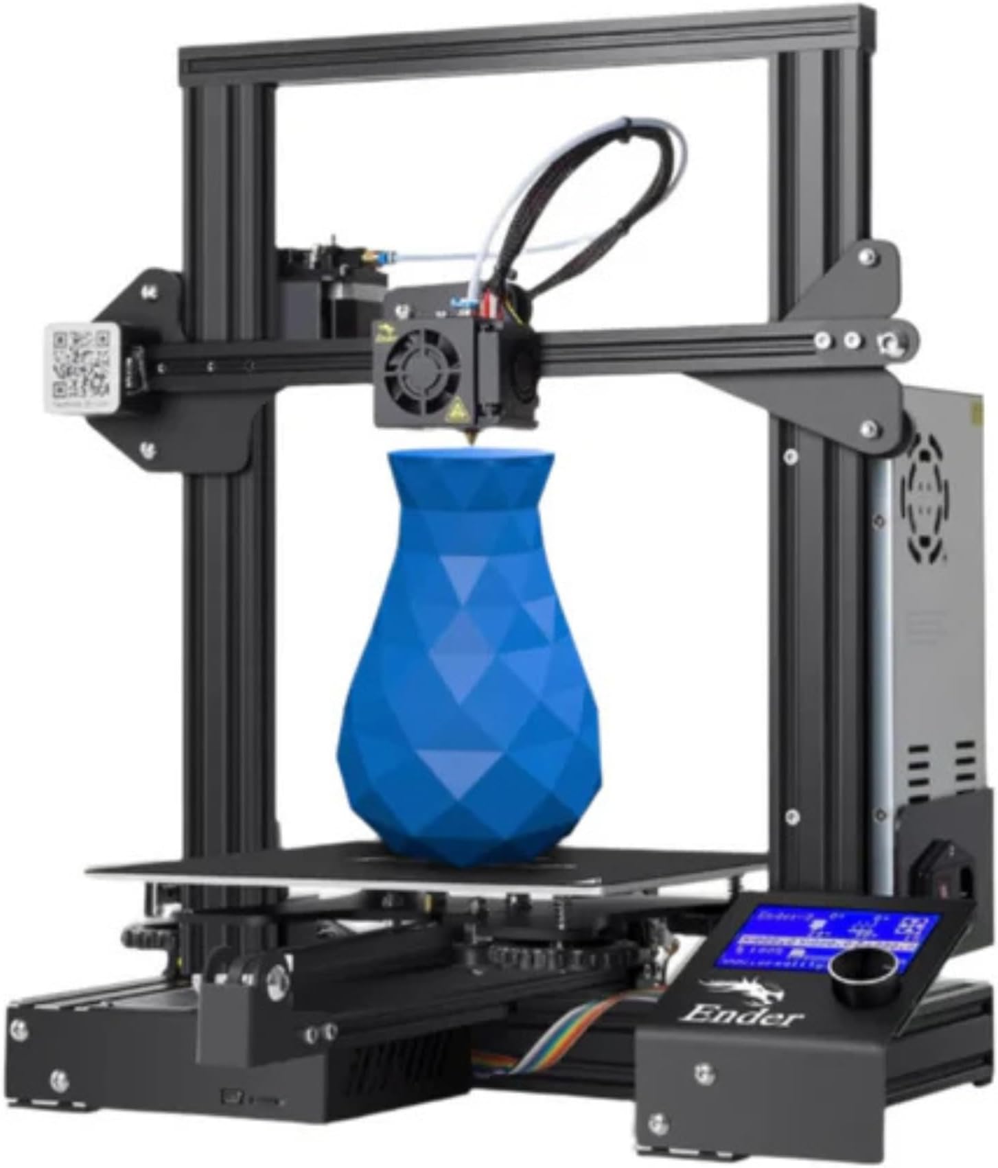 - WOL 3D Upgraded Creality Ender 3 2024 Model, with WOL3D PLA PRO+ Daisy White 3D Printer Filament 1.75mm, DIY 3D Printer with Resume Function (Print Size - 220X220X250 MM)