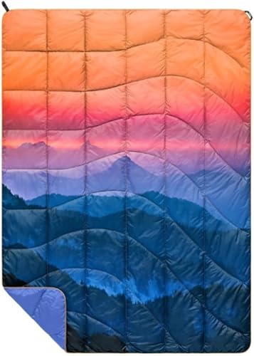 Rumpl The NanoLoft - Manta hinchada  Manta de campamento para interiores y exteriores para viajes, picnic, viajes a la playa, conciertos, 38 x 52