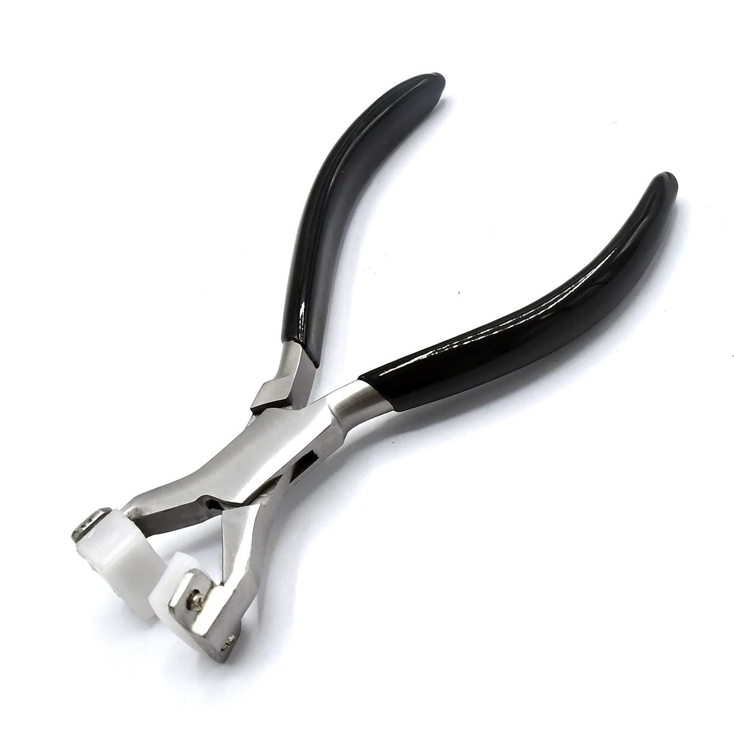 5-1/2" Nylon Jaw Ring Bending Pliers Jewelry Making Non-Marring Pliers (Black Dip)