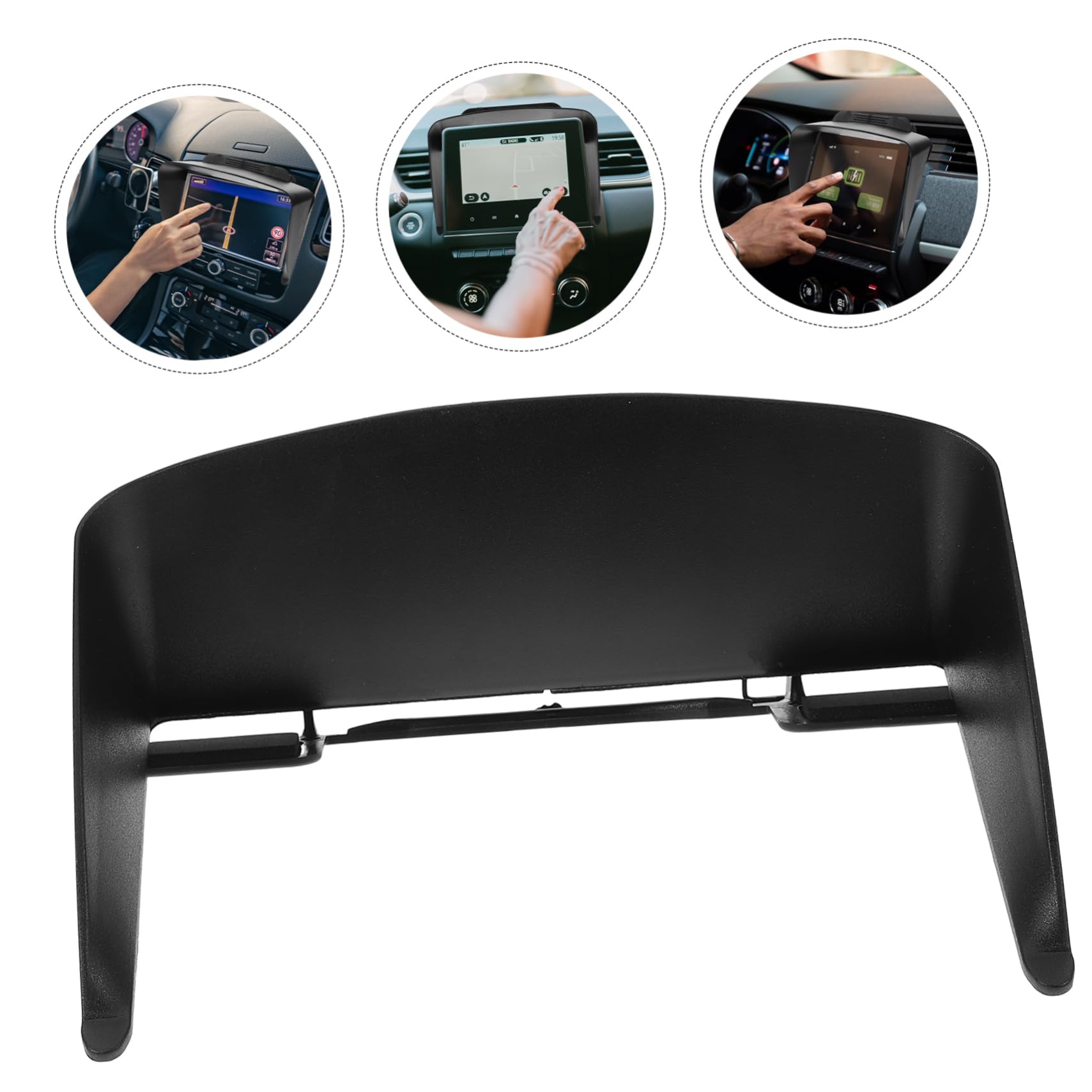 Parasole per Navigatore GPS da 7 Pollici in Plastica Regolabile | Clip ad Aggancio per Diversi Modelli di Auto, in Viaggio e Tragitti Urbani, Riduce Affaticamento Visivo