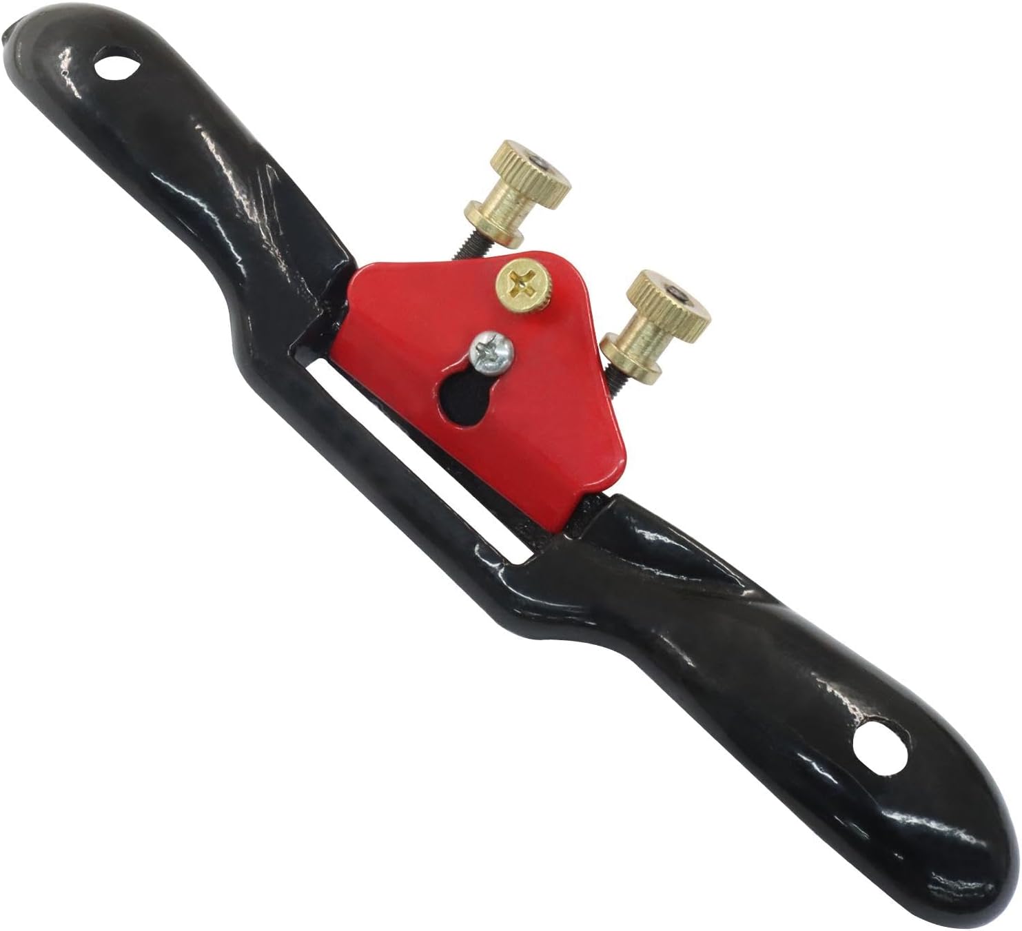 10" Adjustable Spokeshave with Flat Base, Professional-Grade Metal Blade Woodworking Tool for Precision Wood Crafting and Smooth Finishing