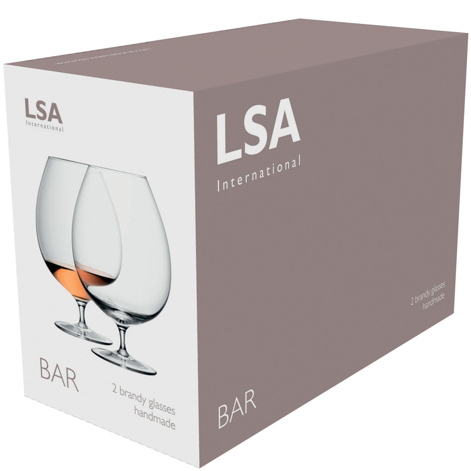 LSA Bar koniak 900 ml przezroczysty x 2