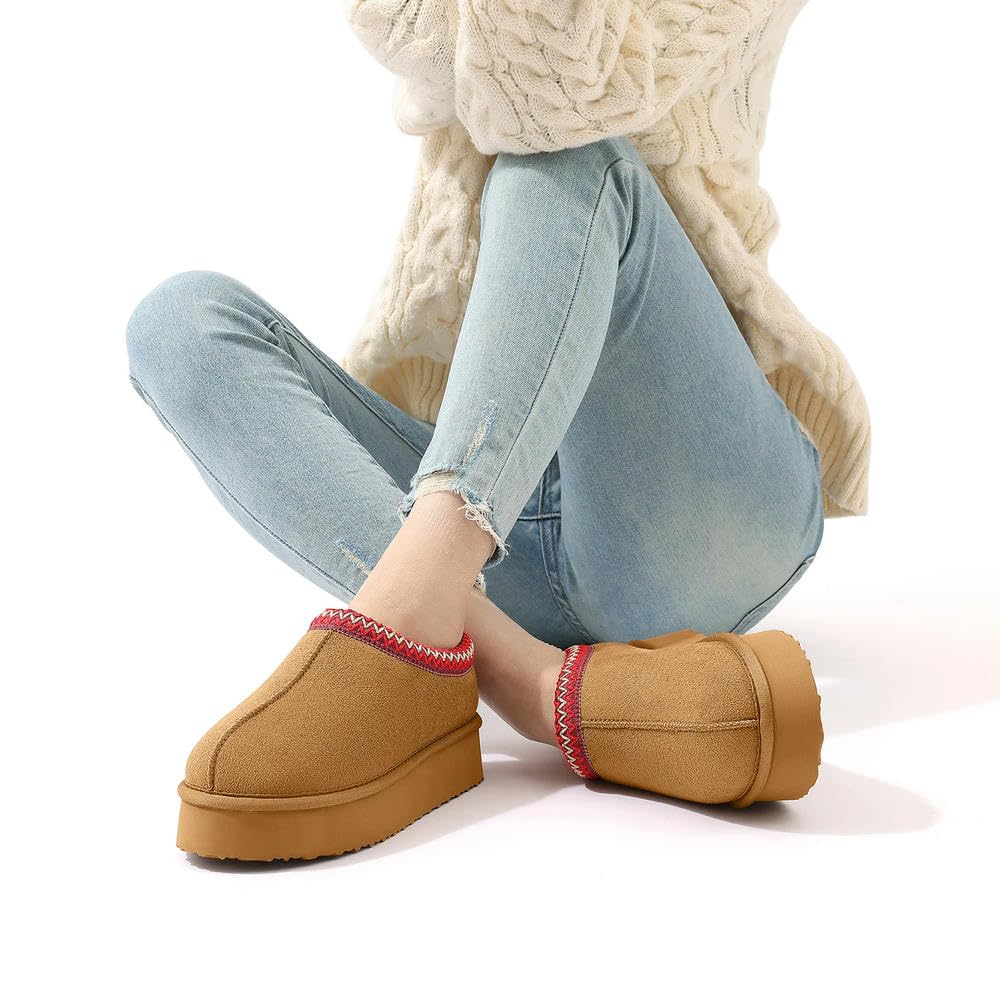 GLDFW - Pantuflas de invierno para mujer, esponjosas, cálidas, para exteriores, de algodón, con forro de felpa, gris, 40 EU