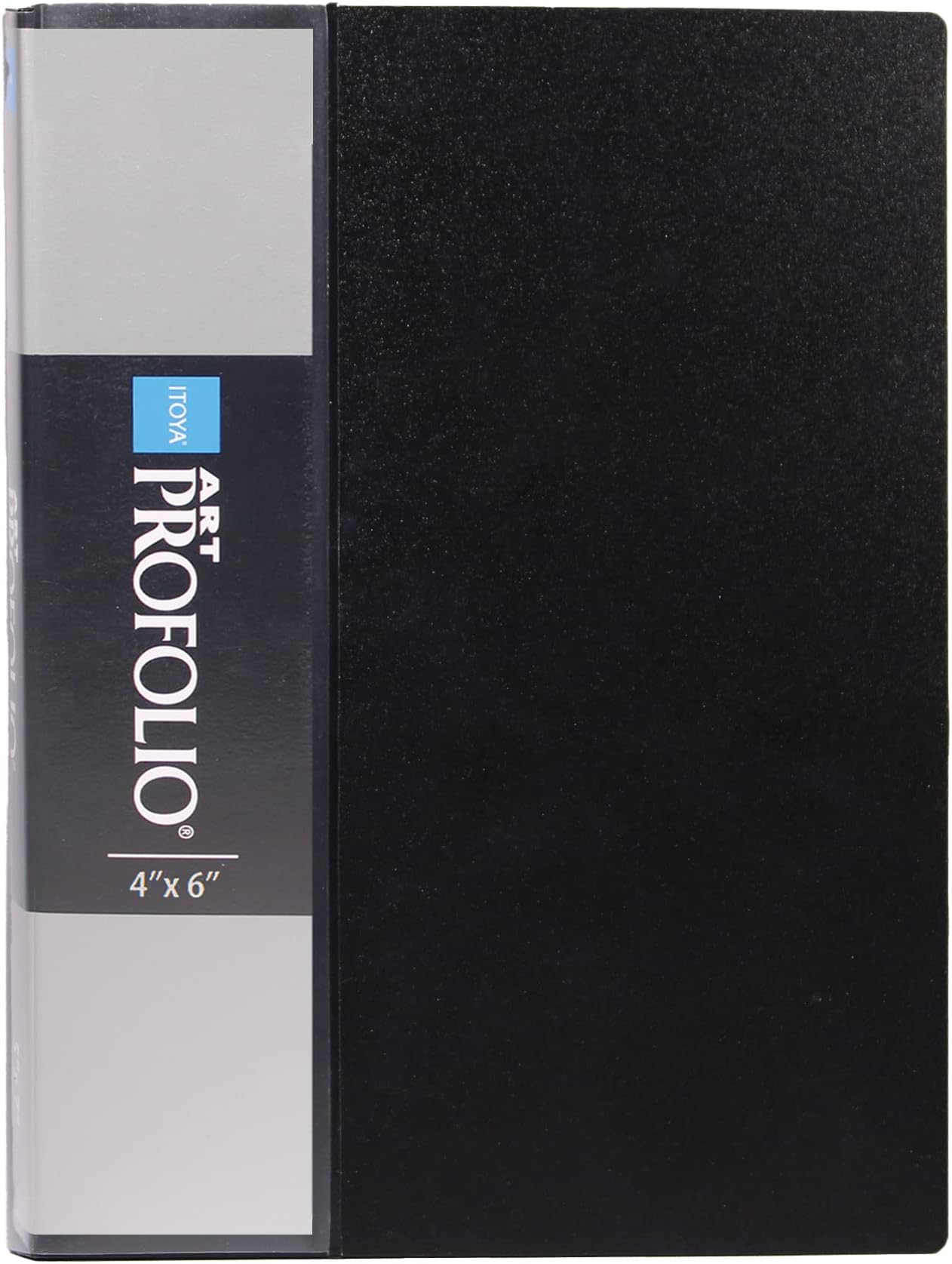ITOYA Original Art ProFolio Black 4x6 Photo Album Book with 48 Pages - Small Photo Album 4x6 Art Portfolio Folder for Artwork - Picture Book Portfolio Binder - Presentation Binder Photo Book