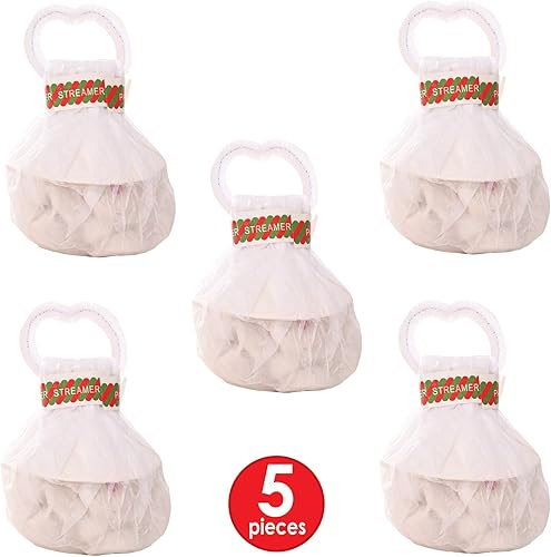 Miniatura 2 de Beistle 5 piezas de serpentinas de papel sin ensuciar confeti para víspera de Año Nuevo, boda, cumpleaños, regalos de fiesta de graduación, 3 x 2.5