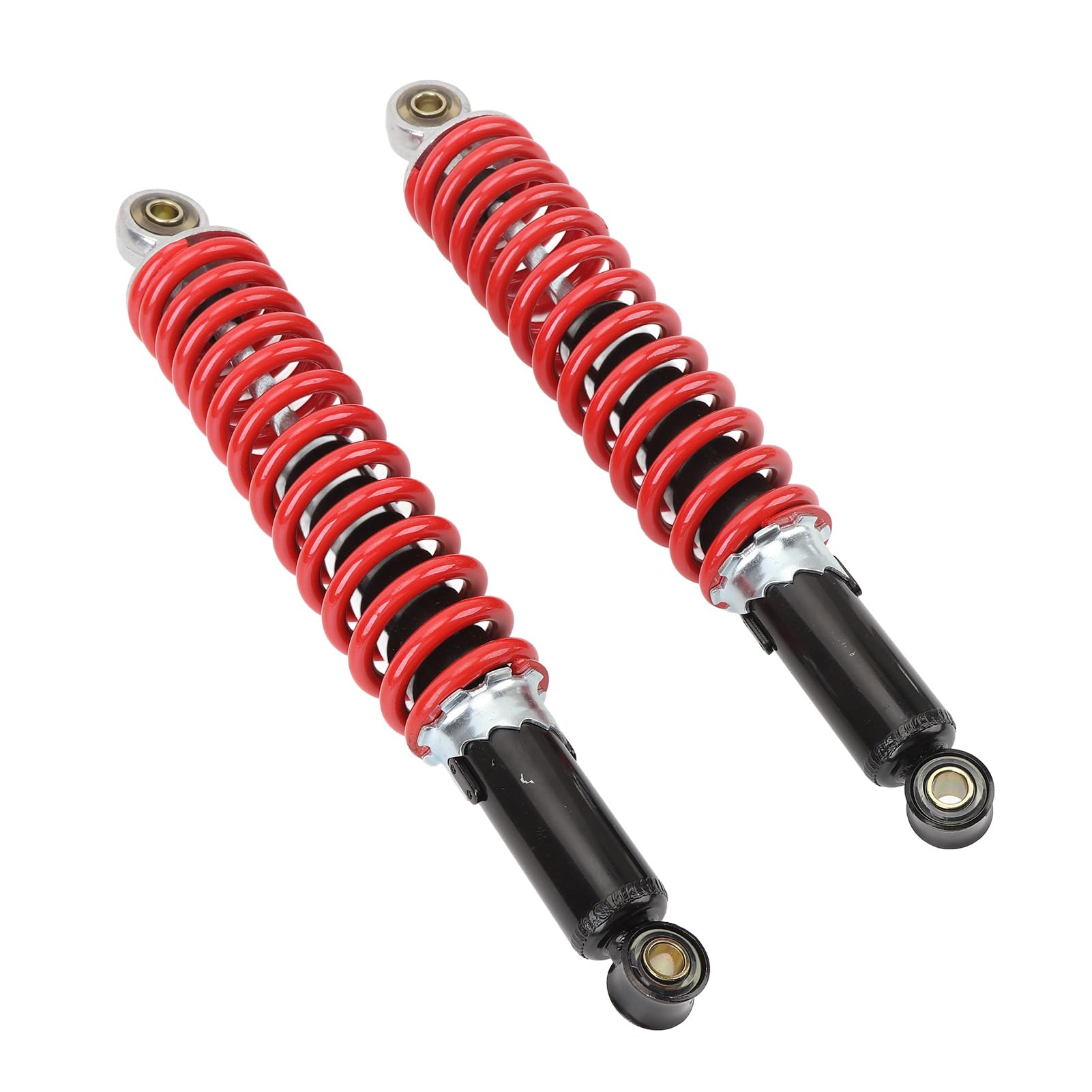 Amortisseur de VTT, 2 Amortisseurs de 350 Mm, Ressort de 8 Mm, Ajustement Universel pour Vélos Tout-terrain de 50 à 150, Scooters Quad avec Matériau en Alliage Métallique
