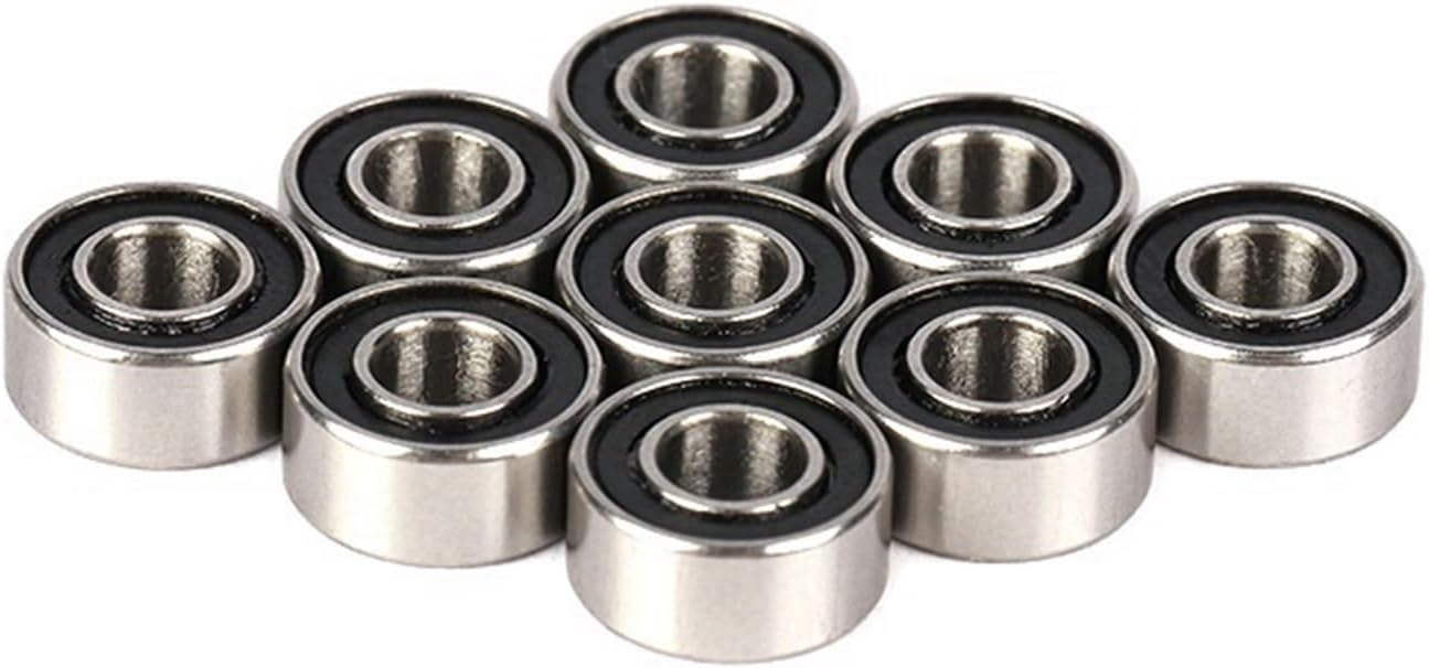 10pcs S683 2RS 3x7x3 m ABEC-7 Stainless Steel Bearing 683 S683 SMR683 SMR683 2RS Rubber Sealed Reels Bearings