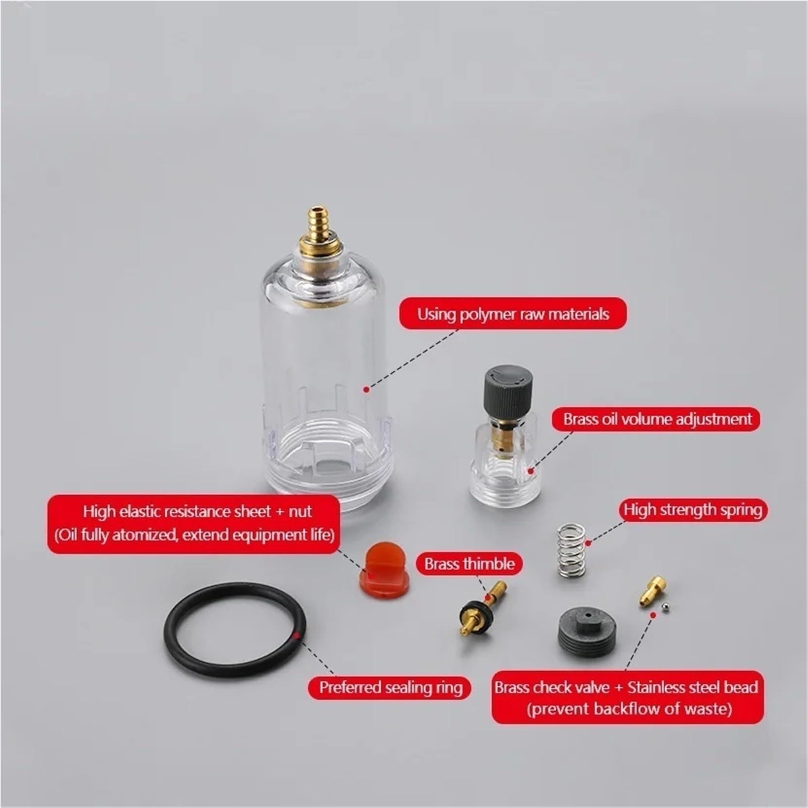 Lubrificatore regolatore di pressione per filtro aria compressa FRL tipo AIRTAC con protezione coppa in metallo BFC2000 BFC3000 BFC4000(BFC4000, Without Fitting)