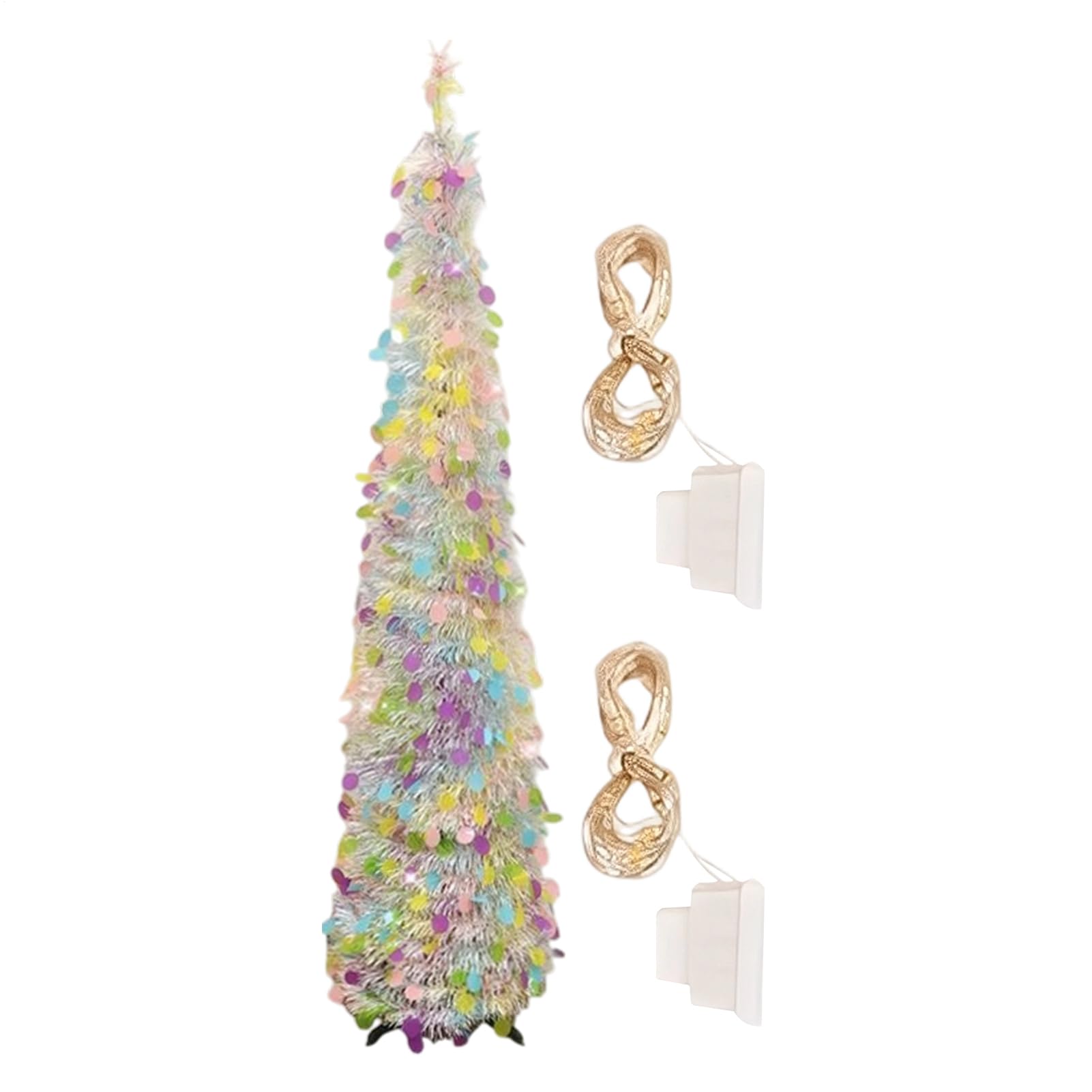 Sapins de Noël artificiels avec lumières Scintillantes Décoration De Noël