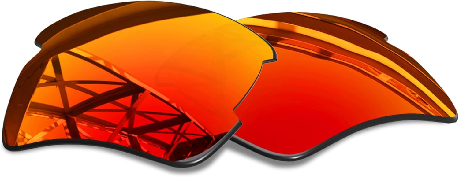 SmartVLT Polarized AR Coated Fire Red Replacement Lenses for Oakley Flak 2.0 XL OO9188 Sunglass