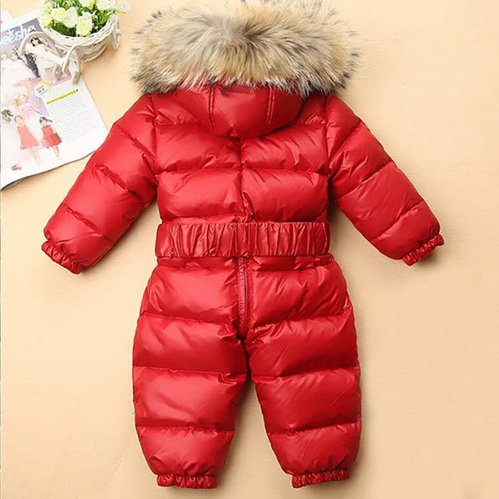 Tuta da Neve Bambino Pagliaccetto Neonato con Cappuccio Cerniera Invernali Tutone Neve Outfit