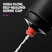 Vista 4 de HydraPak Breakaway Surge - Botella de agua ligera para bicicleta, paquete de 2 (20 onzas, 25 onzas, 30 onzas), botella de alto flujo, ciclismo